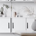 thumbnail image 3 of tssuouriy Black Modern Style Sliding Door Handle Strong Rust-proof And Easy To Install Durability Aluminum 1Set, 3 of 6