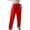 Red, variant on Baqcunre Women's Loose Long Drawstring Lace Up Elastic Waist Solid Color Sweatpants,Size S-XL,Womens Sweatpants,High Waisted Pants for Women,Women's Pants,Womens Clothes,Color Blue