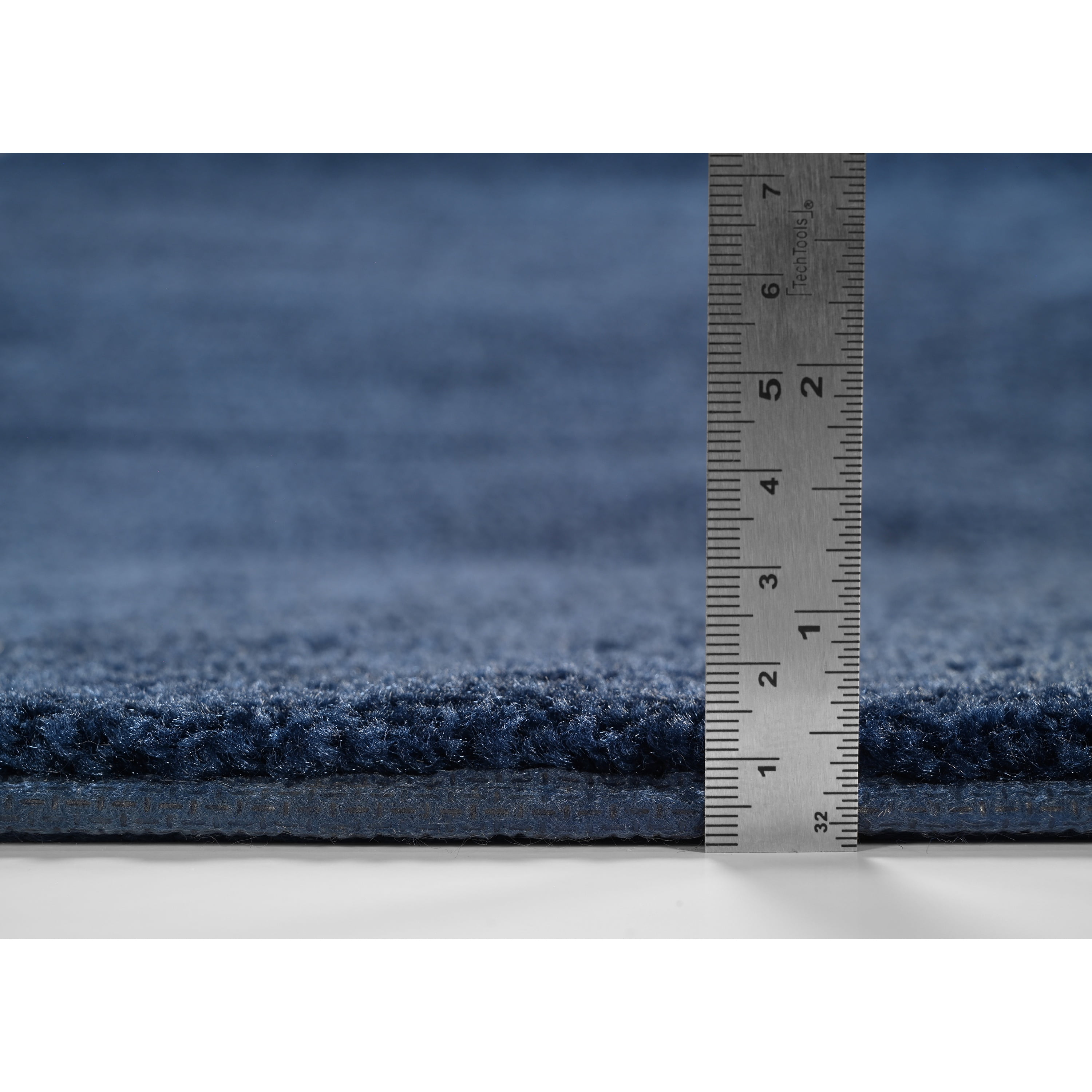 Garland Rug Traditional Washable Nylon Navy Bathroom Runner, 22" x 60"