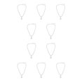 thumbnail image 1 of Guardurnaity Men Chain Necklace Adjustable Firm Silver Accessories Hanging Valentines Day Chokers Pendants Sweaters Womens for Teen Girls Color Acero 10Conjunto, 1 of 6