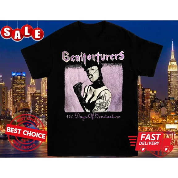 VINTAGE Genitorturers band Black T Shirt S-3XL Q3698