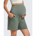 thumbnail image 6 of G4Free EverGoing Maternity Athletic Shorts with Pockets Over The Belly Drawstring Casual Pregnancy Shorts Yoga Workout, 6 of 8