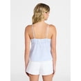 thumbnail image 3 of No Boundaries Cotton Babydoll Cami with Crochet Trim, Women’s XXS-XXL, 3 of 5