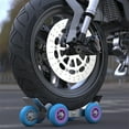 thumbnail image 2 of 1 Pce Roulette de Roue de Voiture Déménageur Moto, Roue de Diable, Pneu, Patin, Roulement de Moto Électromobile (Couleur Aléatoire du Moyeu de Roue), 2 of 9