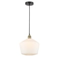 thumbnail image 4 of Innovations Lighting  Cindyrella - 1 Light 12" Cord Hung Mini Pendant Black Antique Brass/Seedy, 4 of 5