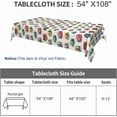 thumbnail image 6 of Camping Tablecloth 100% Waterproof Reusable Picnic Table Cover Camper Tablecloth Outdoor Picnic Blanket (Retro Vinyl, 54" X108"), 6 of 10