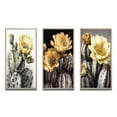 thumbnail image 2 of Designart "Cactus Flower Yellow Green IV" Floral Cactus Framed Wall Art Set Of 3 - Yellow Cactus Frame Gallery Set For Office Decor, 2 of 7