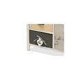 thumbnail image 5 of Baxton Studio Jacoby Modern Transitional Beige Fabric Upholstered and Multi-Colored Wood 3-Drawer Storage, 5 of 9