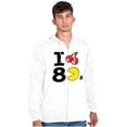 thumbnail image 5 of PACMAN I Love the 80s Cherry Fruit Zip Up Hoodie Men's Women's Brisco Brands M, 5 of 6