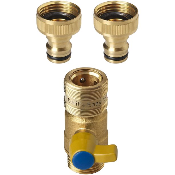 GORILLA EASY CONNECT Garden Hose Quick Connect Ball Valve (1 Female