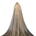 thumbnail image 5 of Elegant Long Tail Gold Sparkling Bridal Veil for Newlyweds - Perfect Church Headpiece, 5 of 5