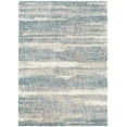 thumbnail image 2 of Hauteloom Manquiring Living Room, Bedroom Area Rug - Modern - Plush Pile - Beige, Gray, Blue - 2' x 3', 2 of 7
