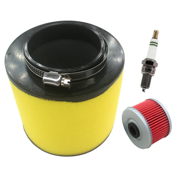 Air Filter Spark Plug for Honda Fourtrax 300 TRX300 / FW 2x4 & 4x4 1992-2000 Oil Filter & Spark Plug 17254-HC5-900 RX400FW