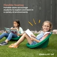 thumbnail image 3 of ECR4Kids Plastic Leaf Scoop Floor Rocker Seat, Classroom Furniture, Emerald, 6-Piece, 3 of 9