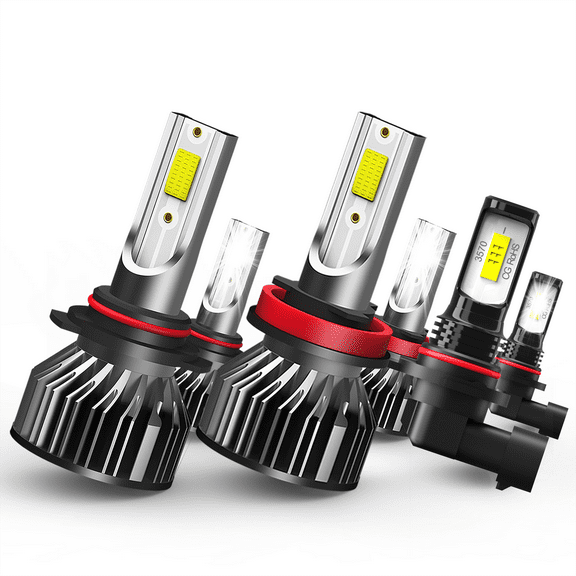 QIPEIZSP Compatible For Ford F150 2015-2022 Led Headlights 9005 H11 & Fog Light 9145 Bulb 6 Pack