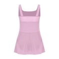 thumbnail image 4 of TTAO Kids Girls Ballet Dress Sleeveless Wide Straps Side Slit Sheer Mesh with Built-in Shorts for Dance Performance Dusty Pink 18-24 Months, 4 of 5