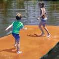 thumbnail image 3 of Digitalstone 12 x 6 FT Floating Water Mat Foam Pad Lake Floats Lily Pad, 3-Layer XPE Water Pad with Storage Straps for Adults Outdoor Water Activities, 3 of 9