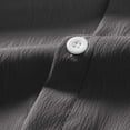 thumbnail image 5 of 100% Cotton Men's Sun Protection Shirts Lapel Button Down Long Sleeve Plain Breathable Lightweight Hiking Shirts for Summer Dark Gray L, 5 of 8