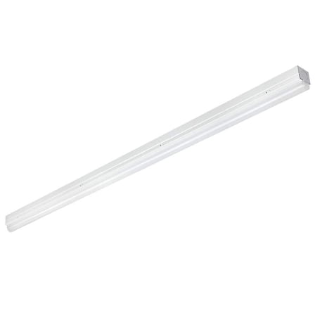 4 ft. 125-Watt Equivalent Integrated LED Cool White (4000K) Linear Single Strip Flush Mount White Strip Light Fixture