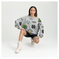 thumbnail image 4 of Women's Gameday Couture Gray Notre Dame Fighting Irish Always on Repeat Fleece Sweatshirt, 4 of 6