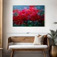thumbnail image 3 of Elephant Stock Vivid Blooming Happiness Wall Art - Horizontal Canvas Wall Art - Bedroom Wall Decor - Abstract Canvas - Red And Teal Decor By Olena - 45" x 30", 3 of 8