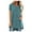Blue, variant on SHOPESSA Women Plus Size Tops for Women Summer Fashion Round Neck Short Sleeved Casual Long T-shirt Blouse