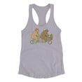 thumbnail image 3 of Bears On A Bicycle Racerback Tank Women -Image by Shutterstock, Female Large, 3 of 4