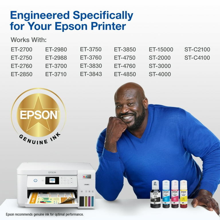 Epson 502 EcoTank Ink Ultra-high Capacity Black Bottle Works