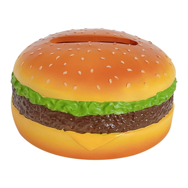 Funda para pañuelos de papel con forma de hamburguesa, creativo soporte para pañuelos de resina