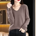 thumbnail image 2 of EDFBUYKRS Female Sweaters Women's Roll Neck Sweater with Long Sleeves, Midweight Fall Sweater Xxl, 2 of 4