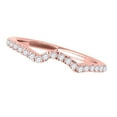 thumbnail image 2 of Aonejewelry 0.17 Carat Diamond Wedding Band In 14K Solid Rose Gold, 2 of 4