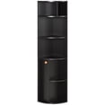 thumbnail image 1 of HOMCOM 5-Tier Corner Bookcase, Bookshelf with Compartments Door Cabinet, 1 of 10