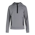 thumbnail image 5 of Athletic Works Men's Grid Tech Fleece Quarter Zip Pullover Hoodie, Sizes S-3XL, 5 of 6