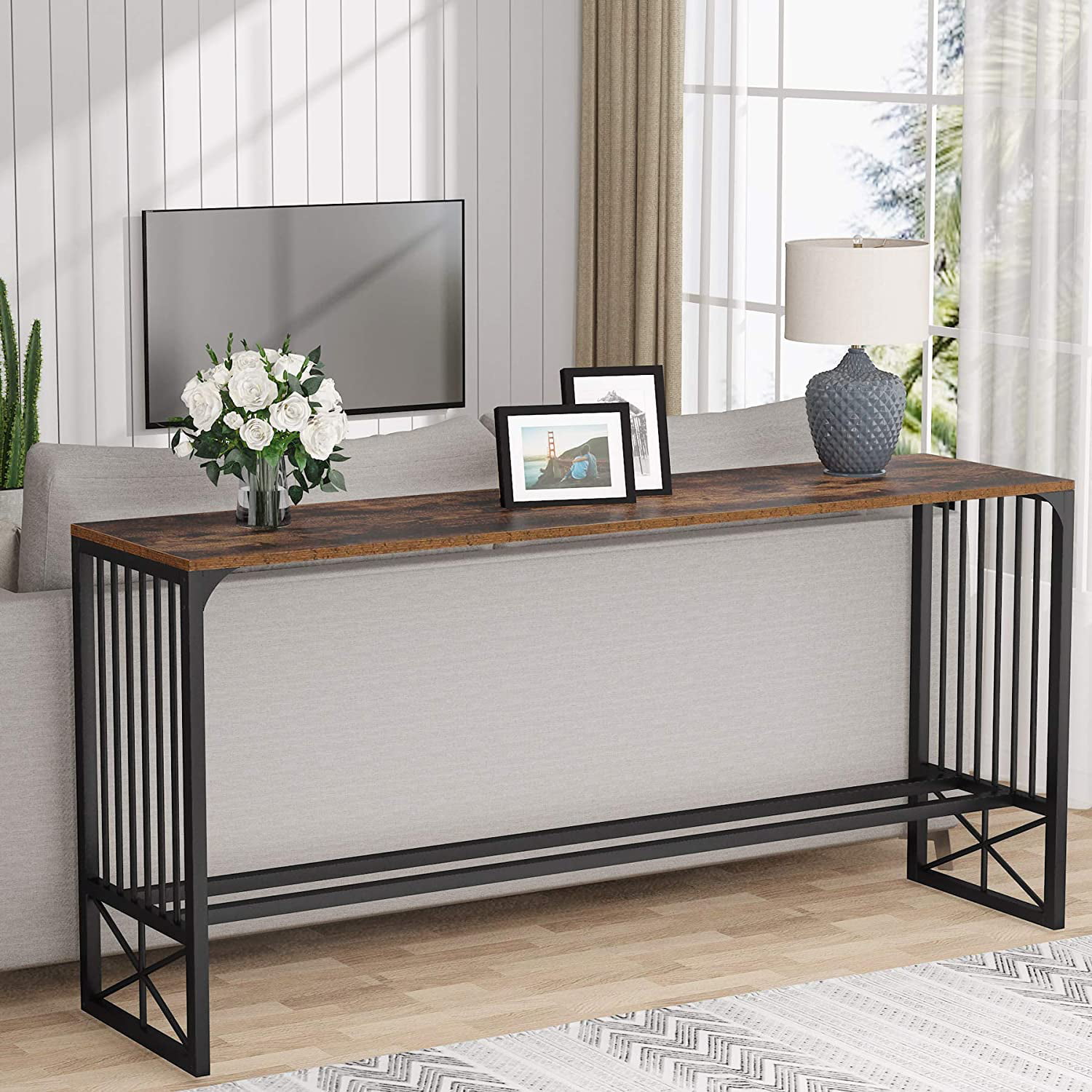 Tribesigns 70 9 Inch Extra Long Console, Extra Long Skinny Console Table