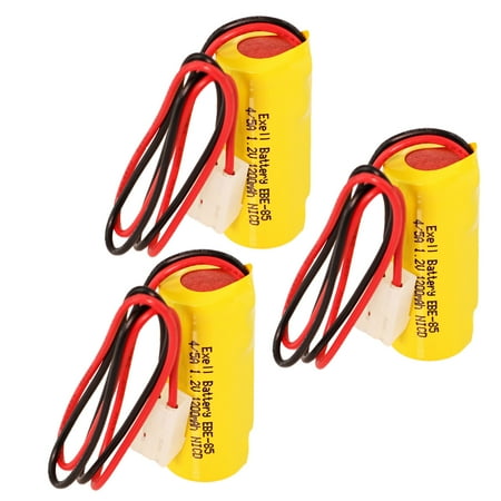 3pc Emergency Lighting Battery Compatible with Light Alarms TETG T & B 012745