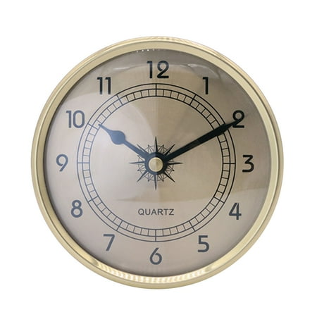 90mm Wall Mounted Metal Clock – Simple Silent Clock for Living Room, Bedroom, Kitchen, Office & School Décor