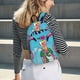 thumbnail image 5 of Balery Beach Flamingo Trio Mochila Clásica Impresa Básica para Viaje, Mochila Escolar Resistente al Agua, Mochila de Lona con Correas Ajustables-Medium, 5 of 5