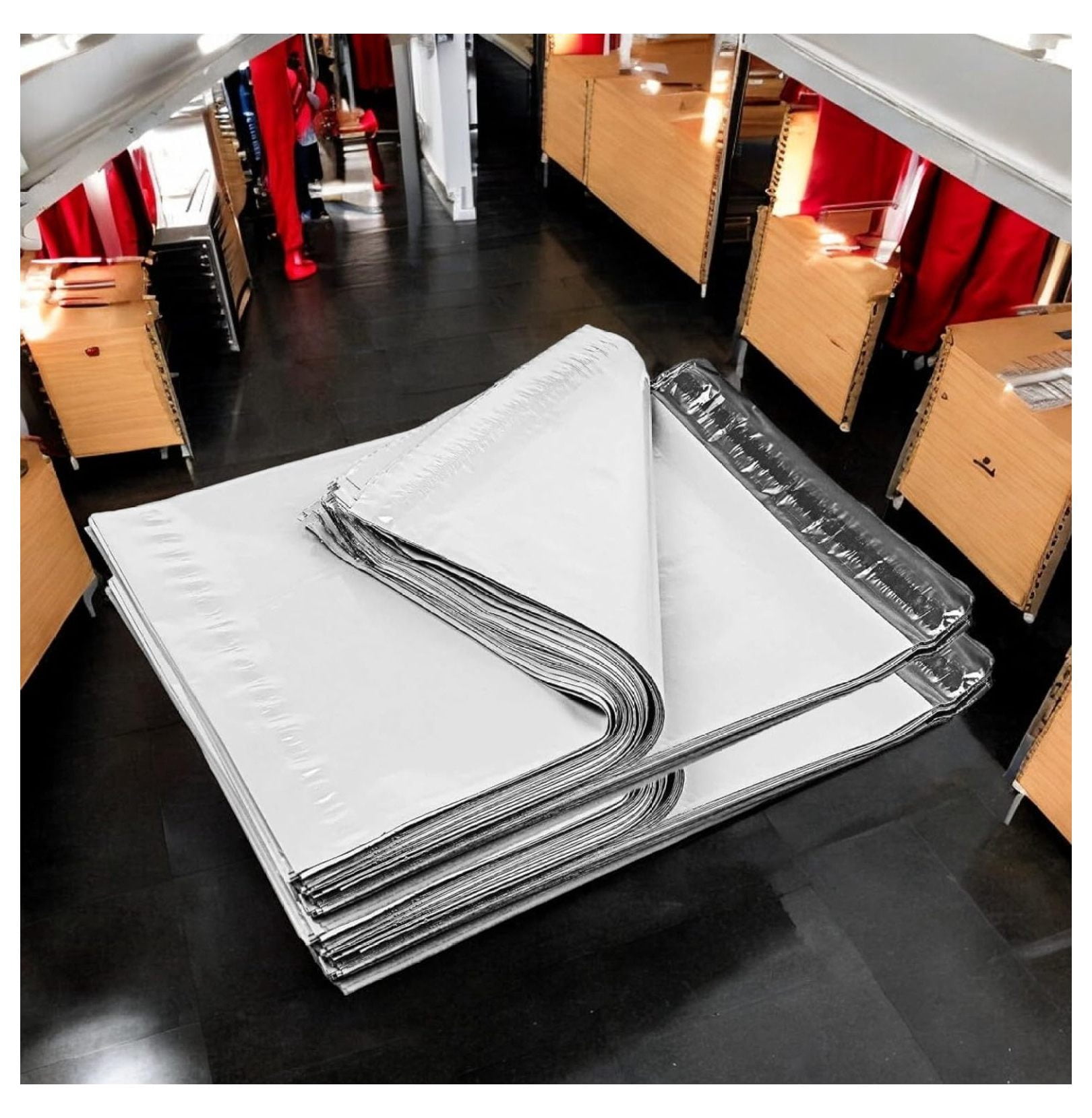 200-Pack Mailers 19x24 Inch Large Size #7 White Color Mailing Shipping Envelopes Bags, Self Seal Adhesive Waterproof and Tear Proof (Total 200 Bags) 19" X 24"