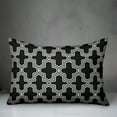 thumbnail image 2 of Creative Products Black and White Moroccan Tile 14x20 Spun Poly Pillow, 2 of 2