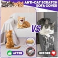 thumbnail image 2 of Cat Scratch Furniture Protector - Anti-Slip, Waterproof Sofa Cover to Keep Cats Off, Pet-Friendly Couch Protectors for 3 Cushion Couch, Beige Anti-Scratch Couch Cover for Pets and Kids 134"X91"Beige, 2 of 16