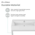 thumbnail image 3 of Concorde 30" Rectangle Console Sink with Matte Silver Legs, 3 of 11