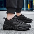 thumbnail image 5 of Men's Fashion Breathable Mesh Lace Up Sneakers Casual Trendy Round Toe Non Slip Outdoor Running Training Walking Shoes, 5 of 7