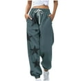 thumbnail image 2 of Elvqul Womens Pants Mint Green Sweatpants Casual with Pockets Jogger Sweatpants for Women, 2 of 5