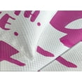 thumbnail image 4 of Ambesonne Live Laugh Love Quilted Bedspread Set 3 Pcs, Happy Life Message, King Size, Fuchsia White, 4 of 5