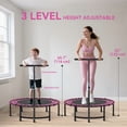thumbnail image 4 of Soozier 45" Mini Trampoline, Foldable Fitness Exercise Rebounder, 4 of 10