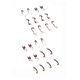 thumbnail image 3 of 24-Pack Women's Pressed Nails Fake Long Line Drawing Ink Wind Wave Contrasting Color Nail Art DIY Manicure Tools Full Coverage Nail Stickers, 3 of 5