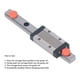 thumbnail image 4 of Carril De Guía Lineal, Carril De Guía Lineal Autocentrante De 100 Mm MGN9H Acero Para Rodamientos De Alta Precisión Para Control, 4 of 7