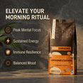 thumbnail image 2 of PureShrooms Mushroom Ground Coffee | Mind & Body | Single Origin Medium Roast with Organic Lion’s Mane, Reishi & Cordyceps | Clean Energy & Focus | Made in Canada, 340g, 2 of 7