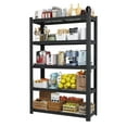 thumbnail image 2 of Dtwnek 72"H 5 Tier Adjustable Heavy Duty Shelving Metal Storage Rack Shelf Organizer for Pantry, Garage, Kitchen, 2000 Lbs Loading Capacity, Black, 2 of 10