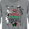thumbnail image 3 of The Nightmare Before Christmas - Friends Family And Frights - Toddler And Youth Long Sleeve Graphic T-Shirt, 3 of 5